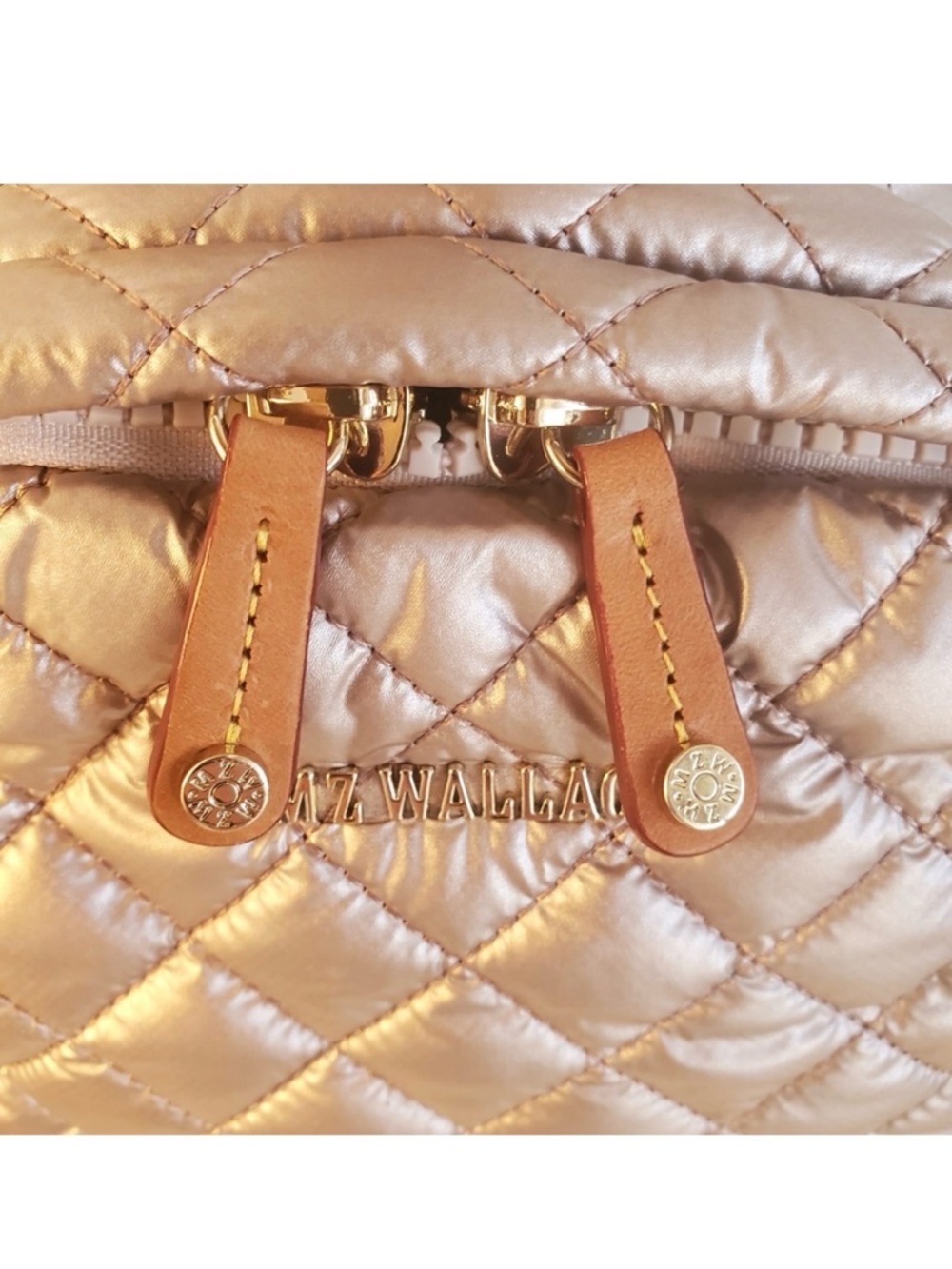 MZ WALLACE Small Metro Backpack - Metallic Rose NWOT - Picture 12 of 16